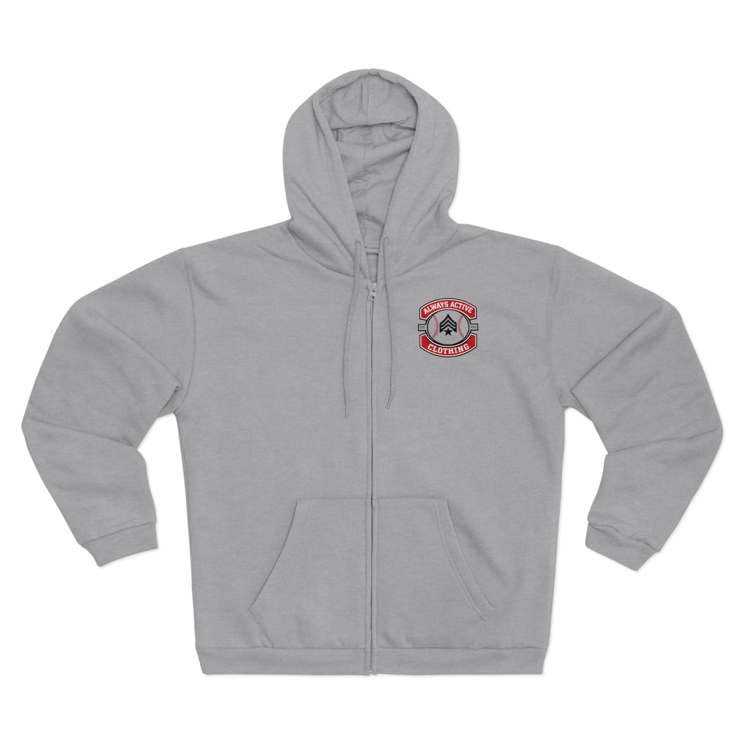 Baseball Grandpa Zip Hoodie — "Baseball's Life" Graphic Zip-Up Sweatshirt