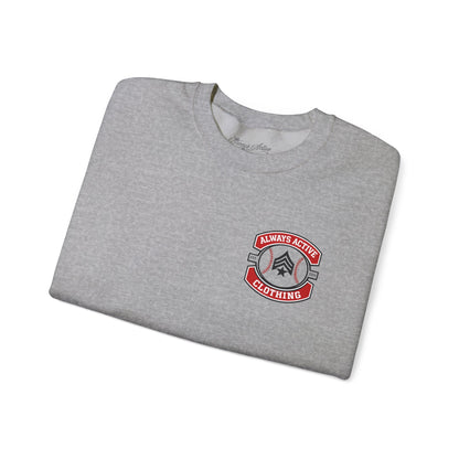 Baseball Mom Crewneck Sweatshirt — "Baseball Is Life" Graphic