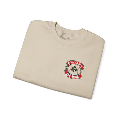 Baseball Mom Crewneck Sweatshirt — "Baseball Is Life" Graphic