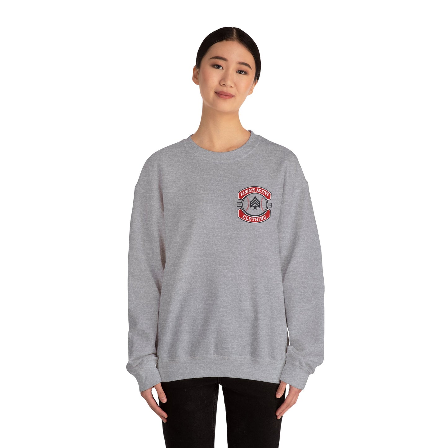 Baseball Mom Crewneck Sweatshirt — "Baseball Is Life" Graphic
