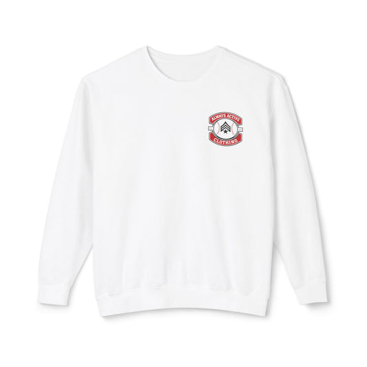 Baseball Dad Crewneck Sweatshirt | Flaming Baseball Graphic