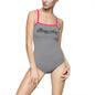 One-piece Swimsuit — "Always Active" Script Chest Design