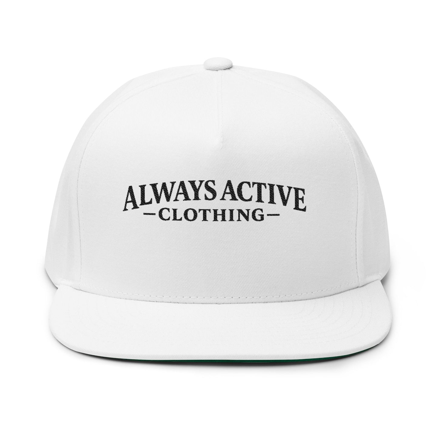 Always Active Clothing Embroidered Flat Bill Cap
