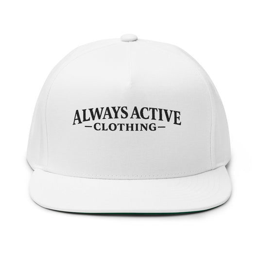 Always Active Clothing Embroidered Flat Bill Cap