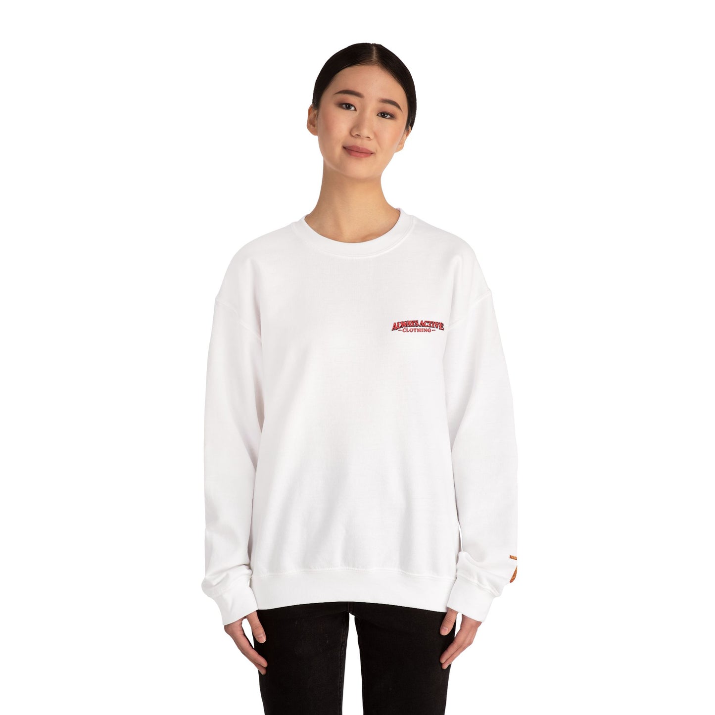 Minimalist 'Good Vibes' White Crewneck Sweatshirt