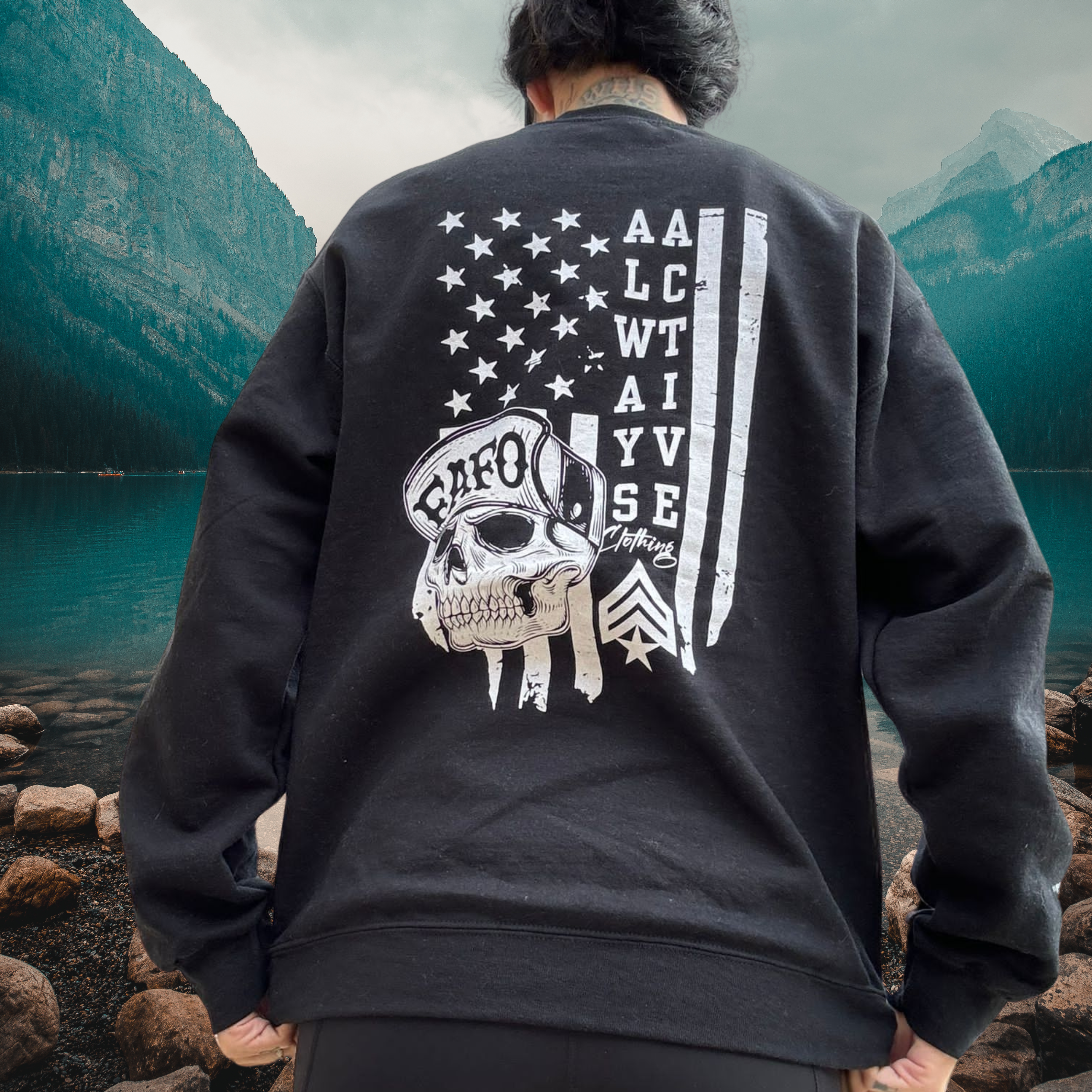 FAFO American Flag Crewneck