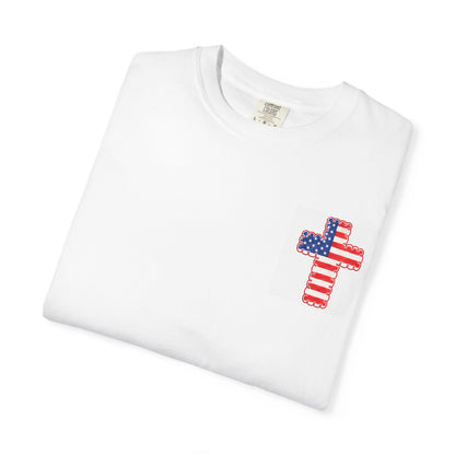 Patriotic Jesus & America T-Shirt — "Loves Jesus and America Too" Graphic Tee