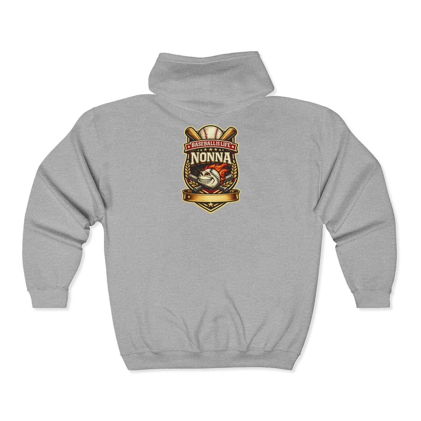 Nonna baseball full zip  — Always Active Clothing Full-Zip Sweatshirt