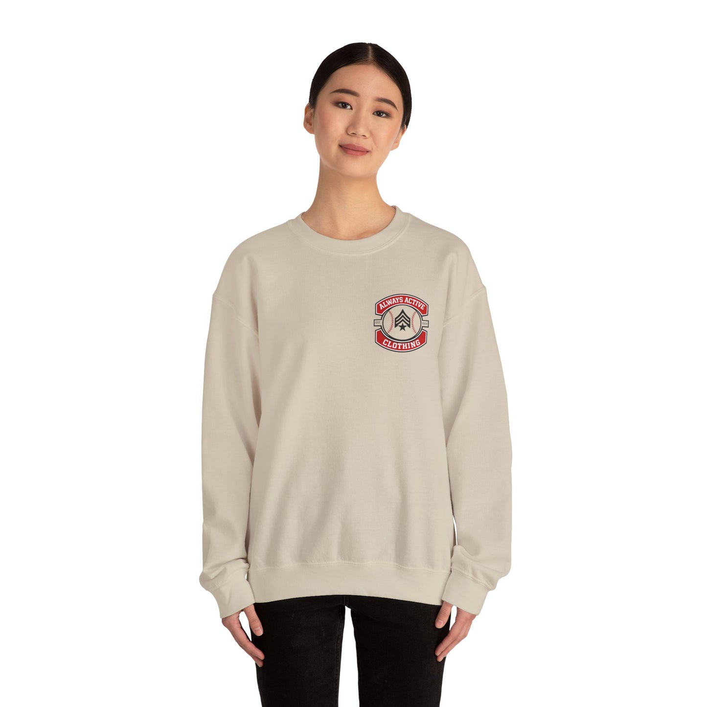 Baseball Mom Crewneck Sweatshirt — "Baseball Is Life" Graphic