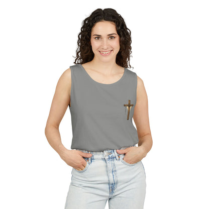Christian Tank Top — "I Can Do All Things Through Christ" Faith Graphic