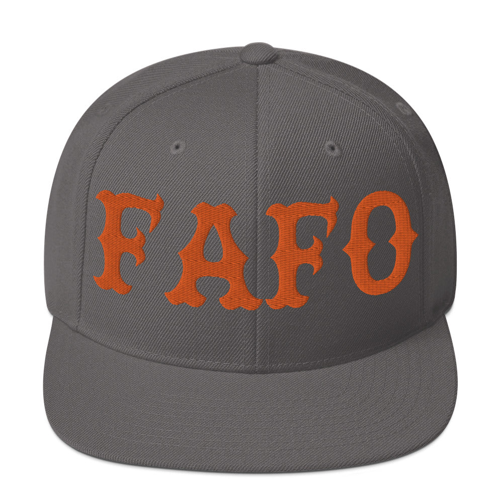 FAFO Snapback Hat (Orange)