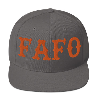 FAFO Snapback Hat (Orange)