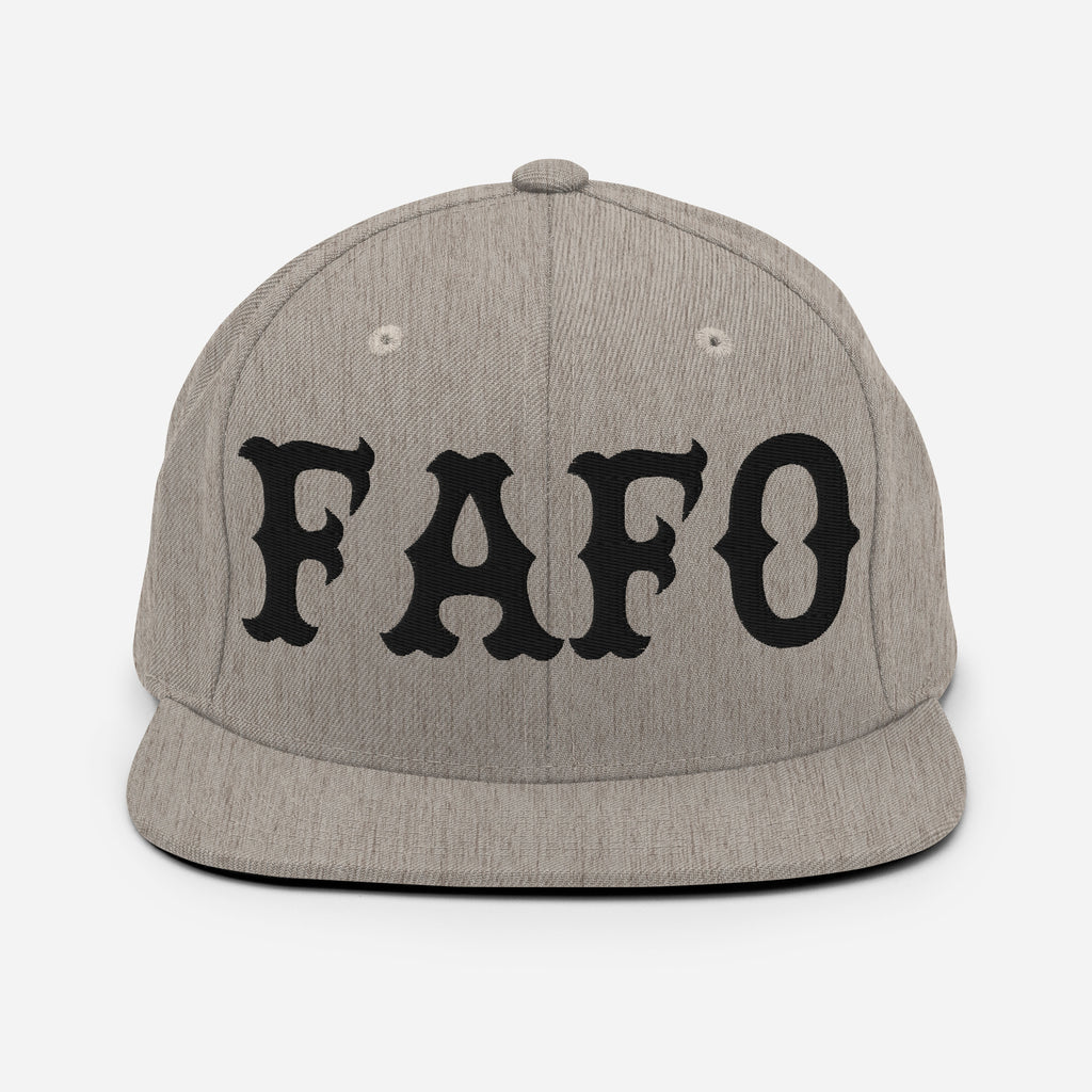 FAFO Snapback (Black)