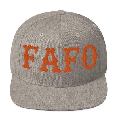 FAFO Snapback Hat (Orange)
