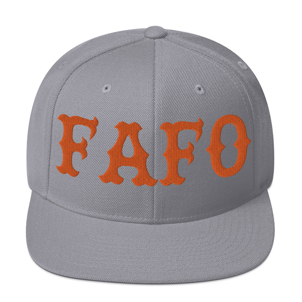 FAFO Snapback Hat (Orange)