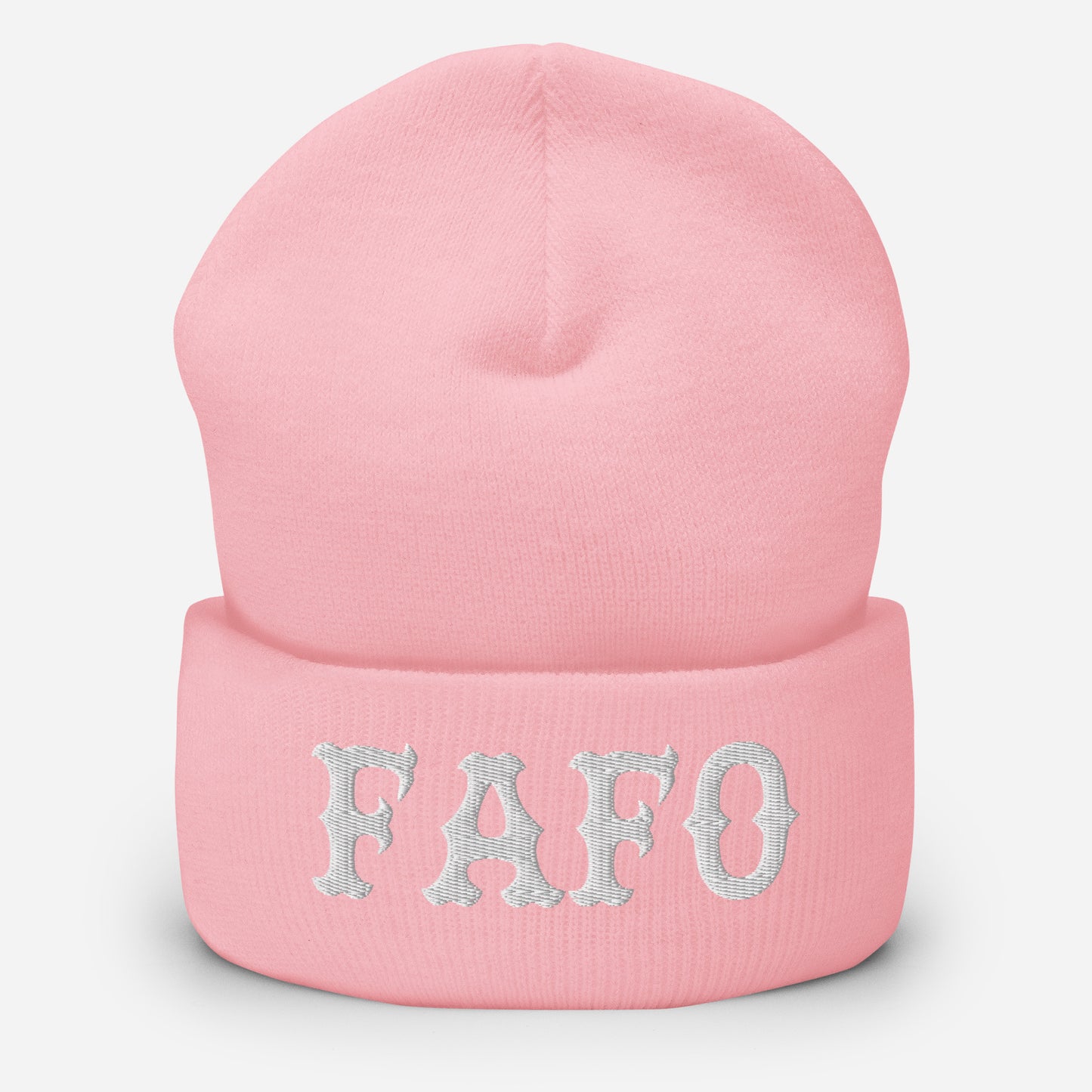 FAFO (White) Beanie