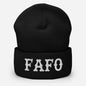 FAFO (White) Beanie