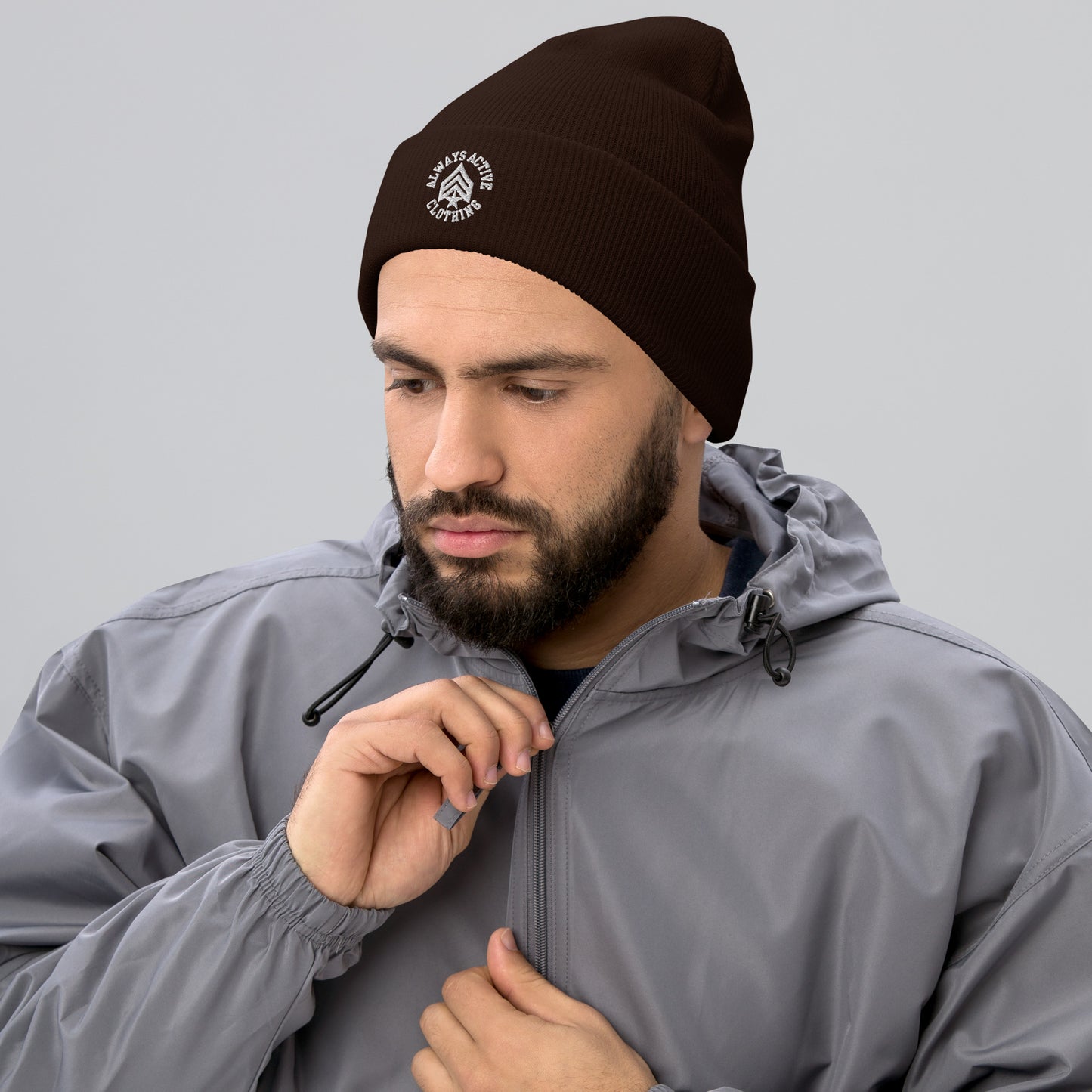 Always Active (White Logo) Cuffed Beanie