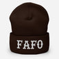 FAFO (White) Beanie