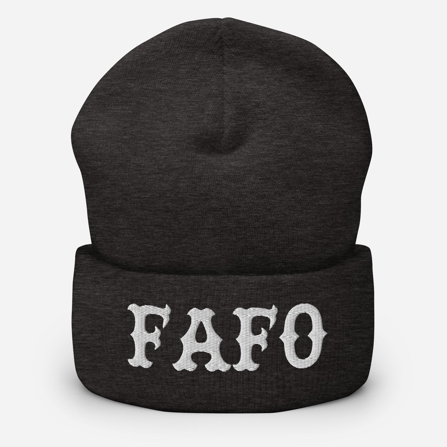 FAFO (White) Beanie