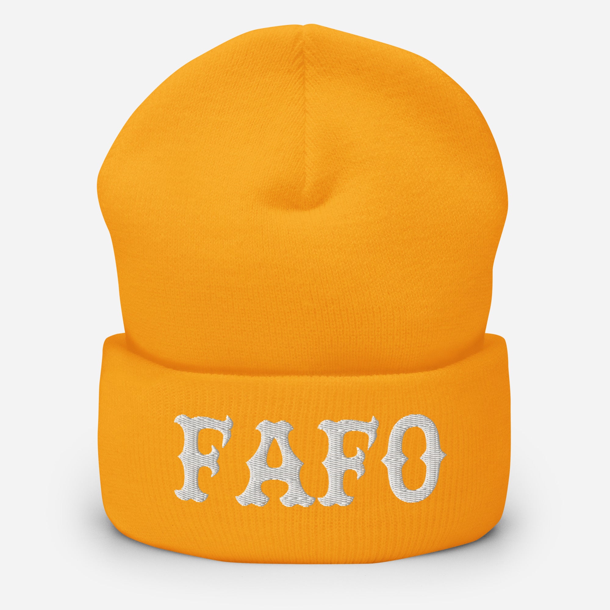 FAFO (White) Beanie