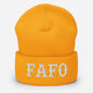 FAFO (White) Beanie