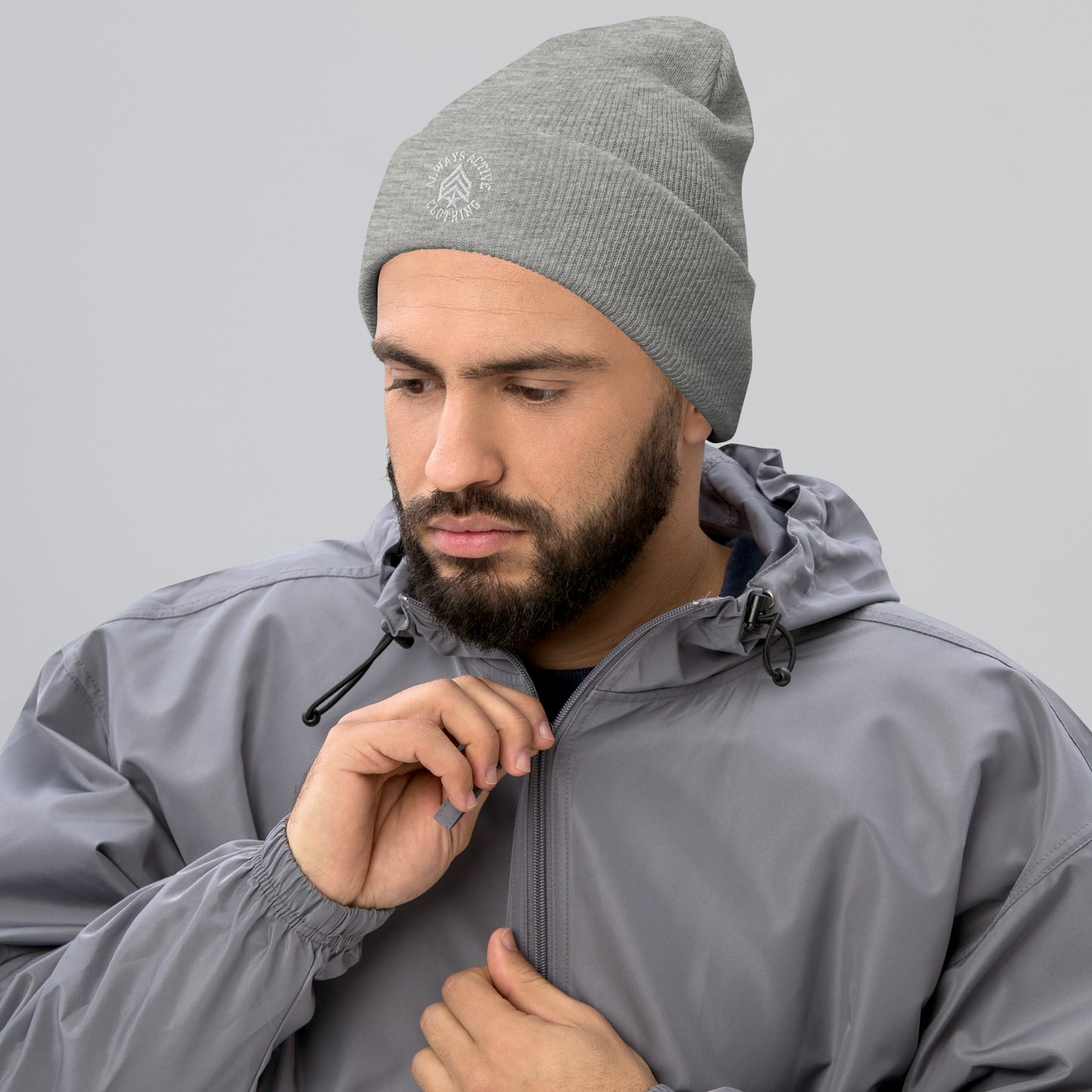 Always Active (White Logo) Cuffed Beanie