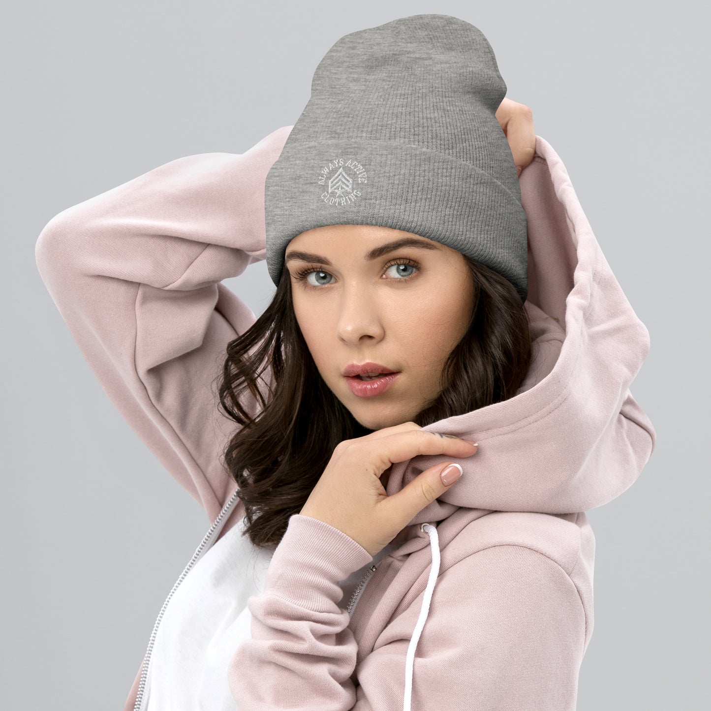 Always Active (White Logo) Cuffed Beanie