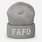 FAFO (White) Beanie
