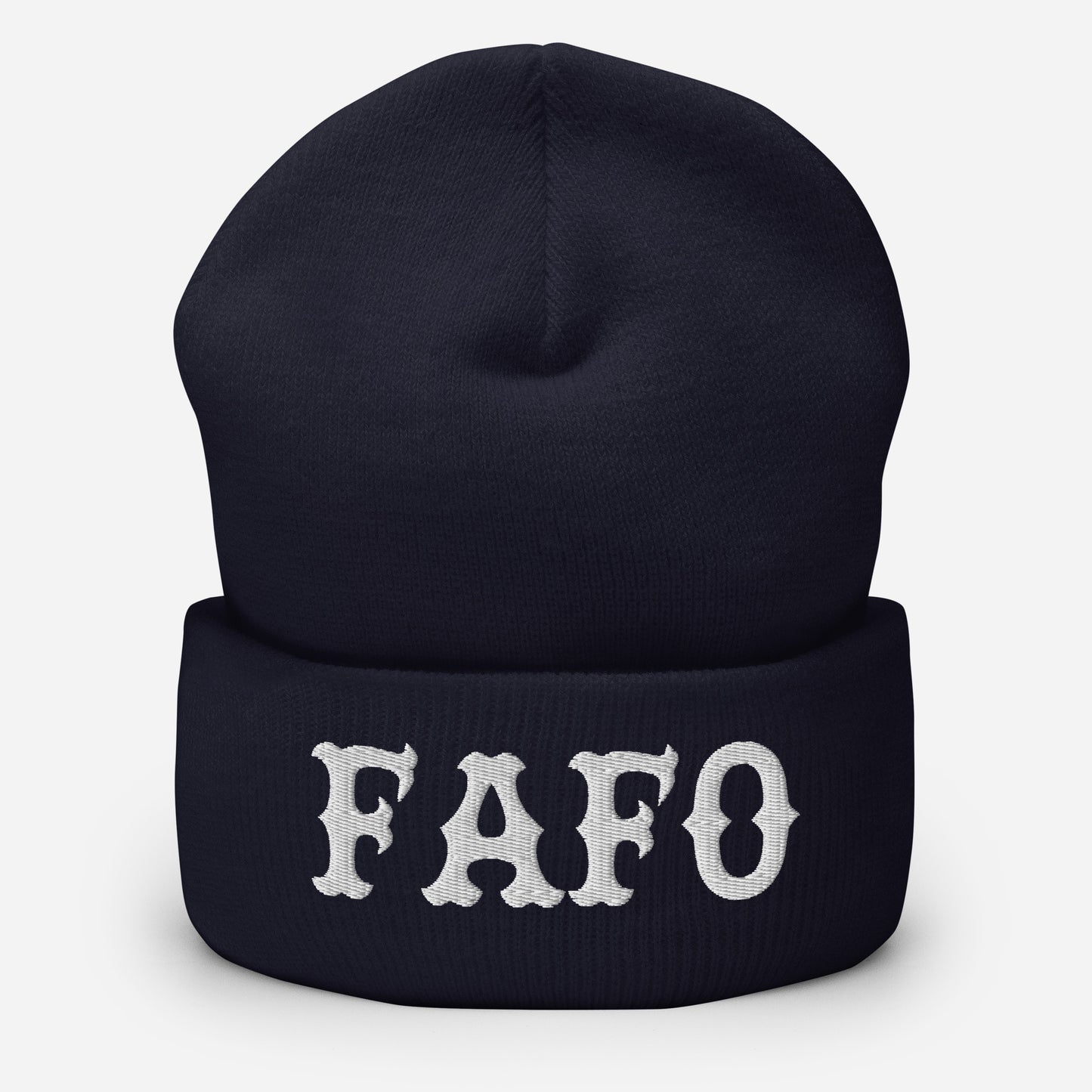FAFO (White) Beanie