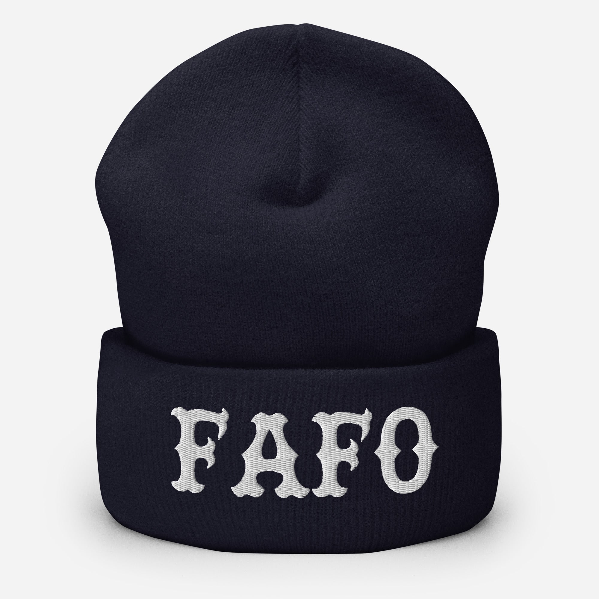 FAFO (White) Beanie