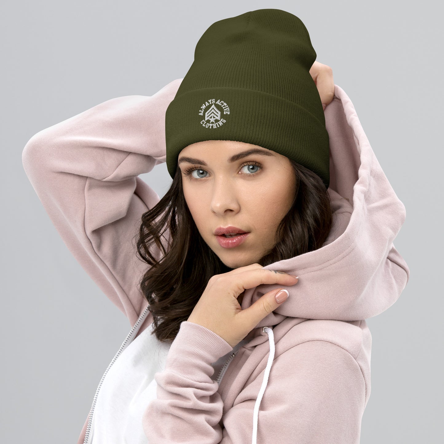 Always Active (White Logo) Cuffed Beanie