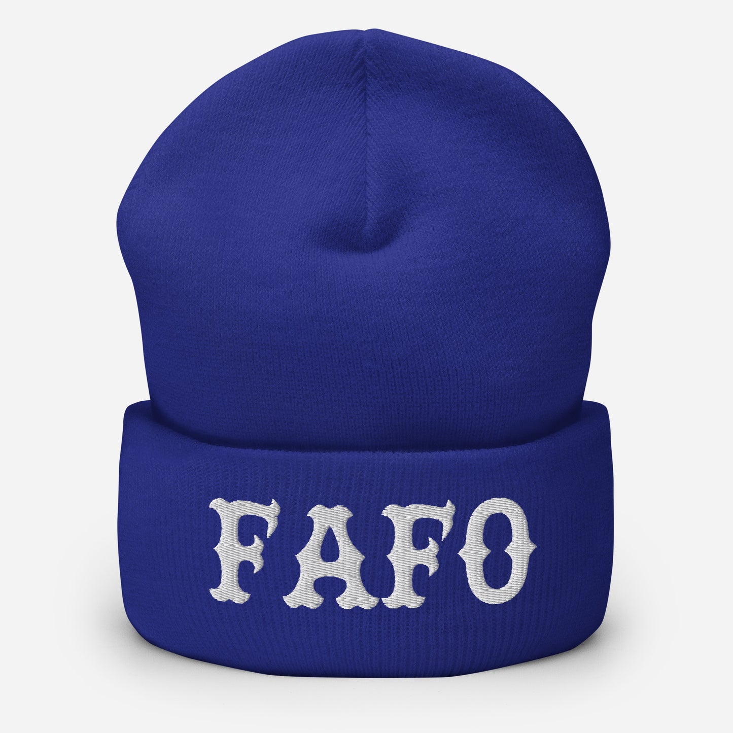 FAFO (White) Beanie
