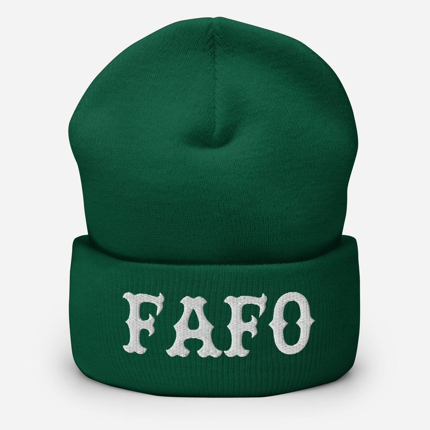 FAFO (White) Beanie