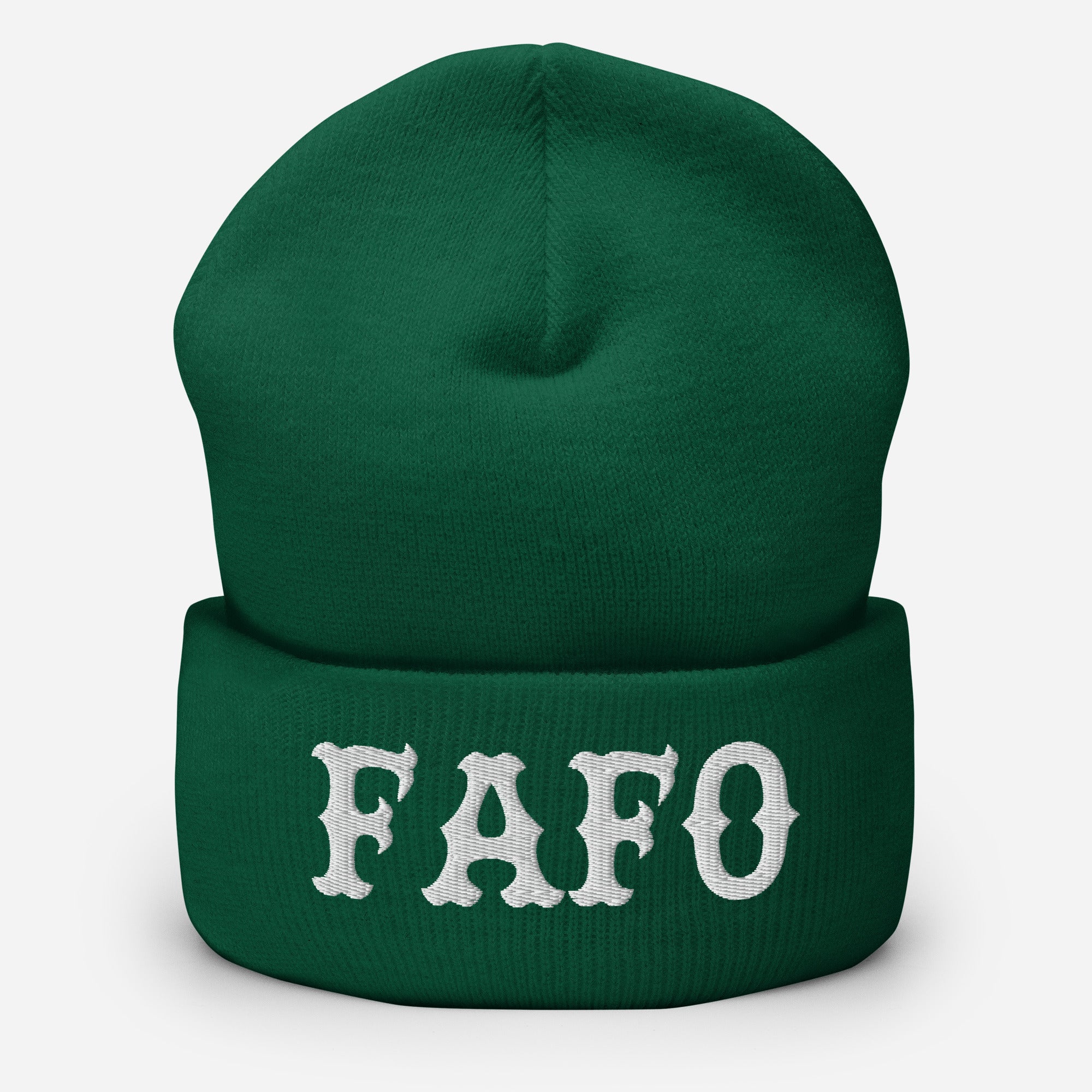 FAFO (White) Beanie